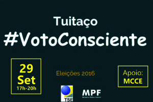 TSE convida o MCCE para “Tuitaço” sobre Voto Consciente nesta quinta-feira (29/9)