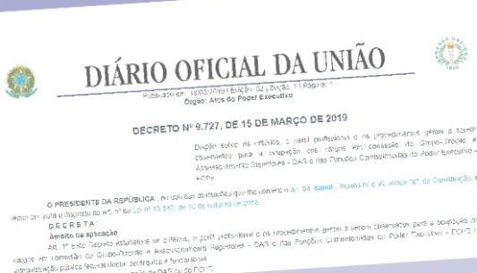 Governo exige critérios da Ficha Limpa para comissionados
