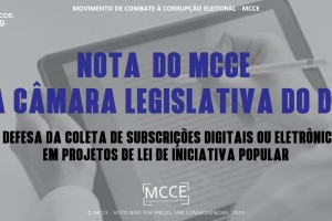MCCE defende coleta de assinaturas digitais para projetos de Lei de Iniciativa Popular no DF