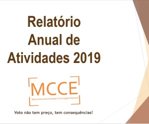 Relatório Anual MCCE-2019