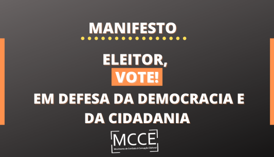 ELEITOR, VOTE!  EM DEFESA DA DEMOCRACIA E DA CIDADANIA