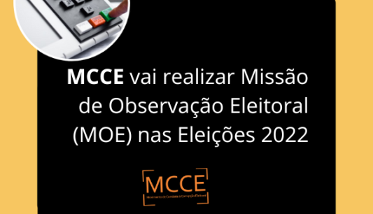 MCCE vai realizar Missão de Observação Eleitoral (MOE) nas Eleições 2022
