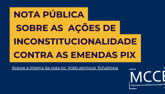 Nota Pública sobre as Ações de Inconstitucionalidade contra as Emendas Pix